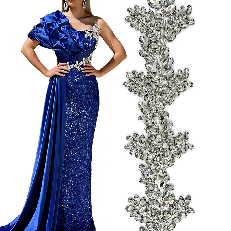 Hotfix Rhinestone Sheet - Strass thermocollants, appliques florales en strass,