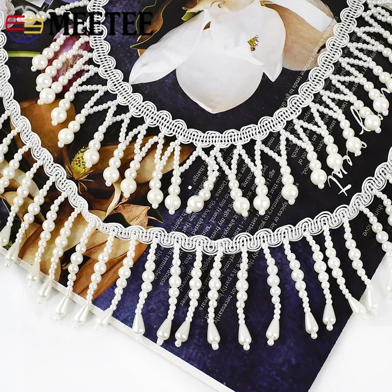 Fringe Ribbon Sewing - 1/2Yards perle perlée gland frange couture