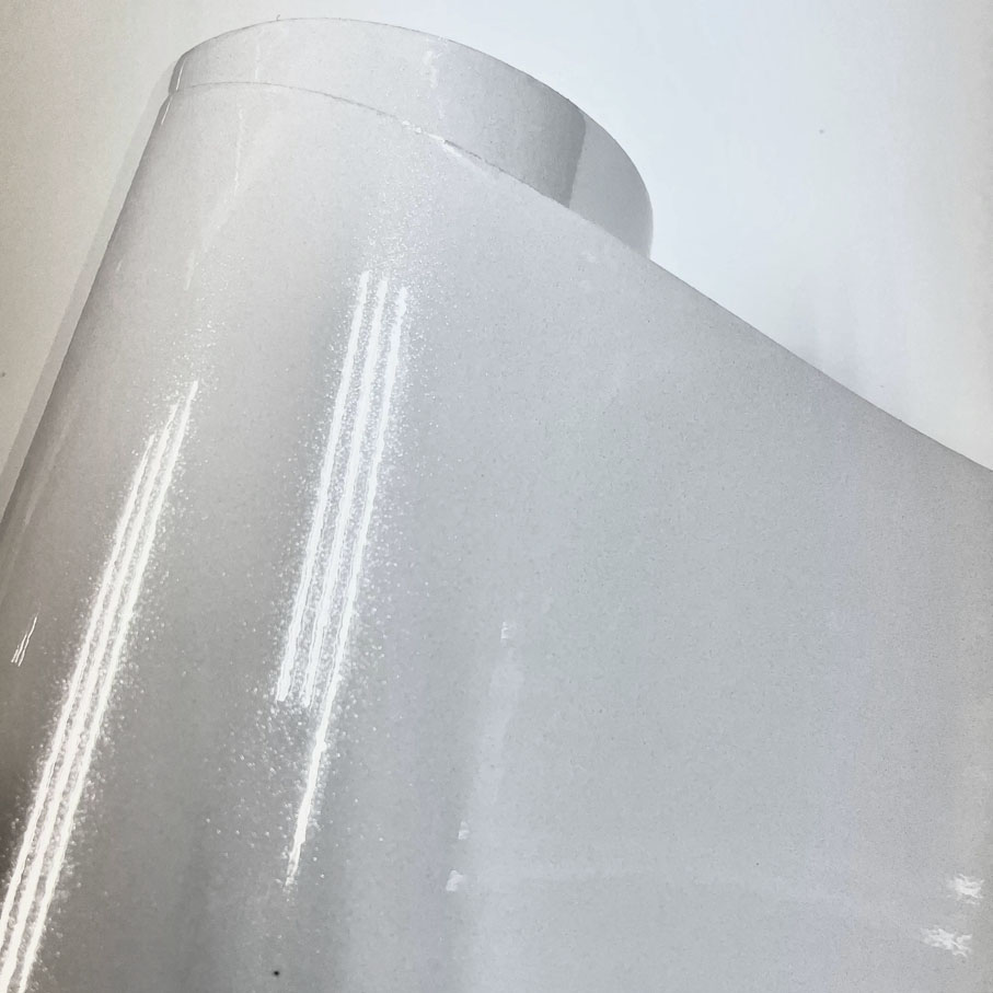 Glitter Vinyl Roll - Film adhésif vinyle brillant blanc pailleté