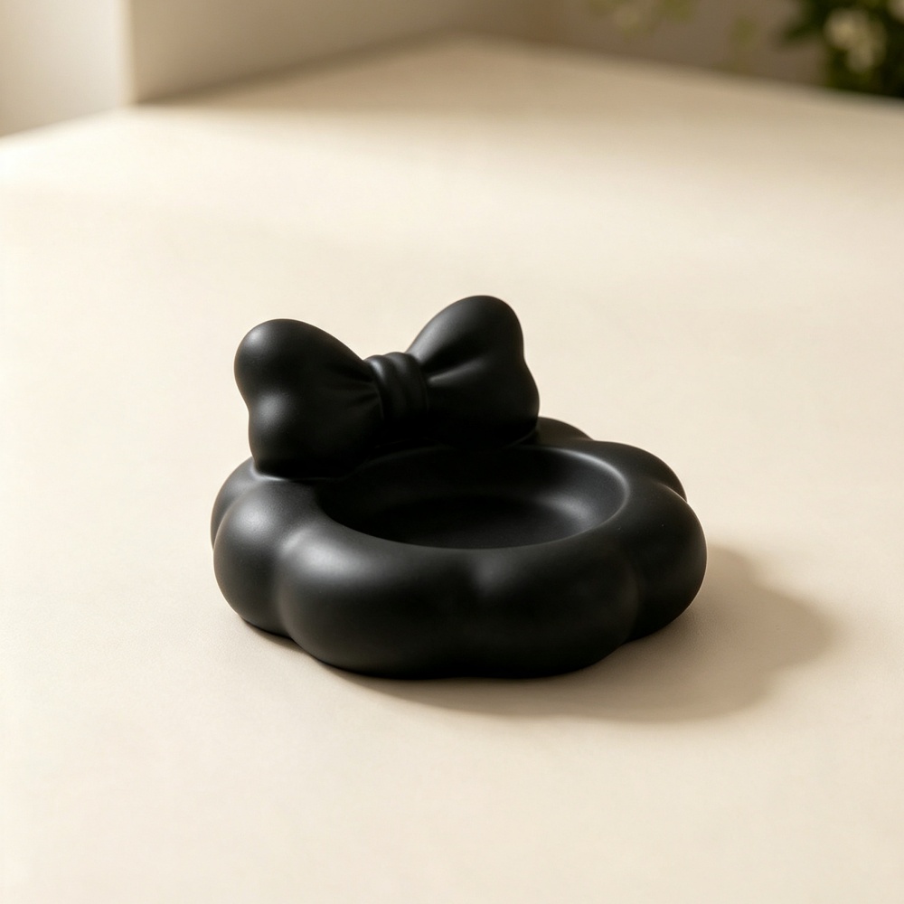 Plateau à bijoux noir imprimé  - Organza Ribbon Spool avis et prix