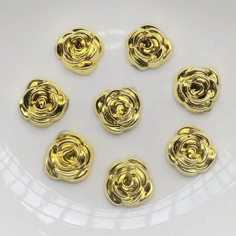40 pièces 14mm or Rose fleurs  - Embellishment Glue Craft avis et prix