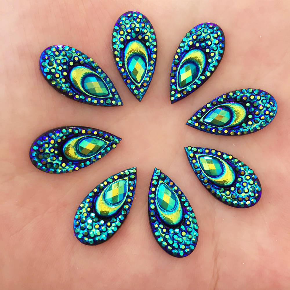 Strass en forme d'oeil de paon - Embellishment Glue Craft avis et prix