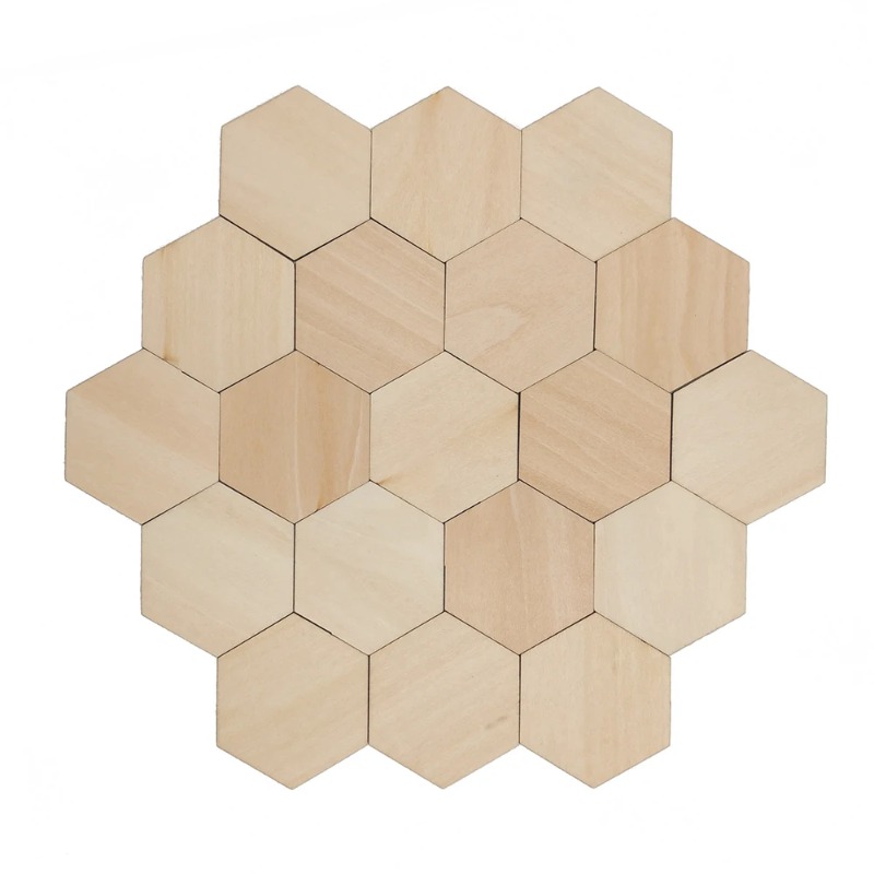 Tranches vierges hexagonales e - Christmas Craft Embellishment avis et prix
