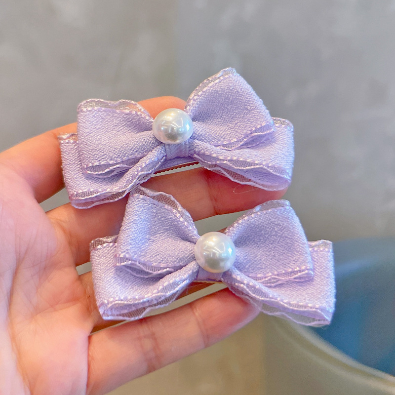 Pinces à cheveux avec nœud en  - Lace Ribbon Trim avis et prix